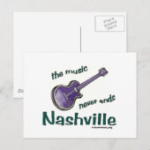 Nashville Gitaar Briefkaart (Voorkant / Achterkant)