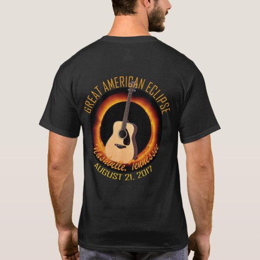 Nashville Great American Eclipse Mannen Shirt (Achterkant)