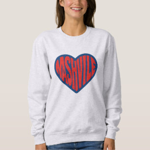 Nashville Groovy Heart Design – Retro Psychedelic Trui