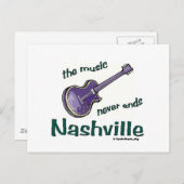 Nashville Guitar Briefkaart (Voorkant / Achterkant)