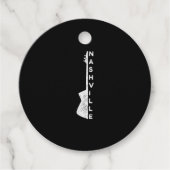 Nashville Guitar Country Music Lovers Gifts Bedankjes Labels (Voorkant)