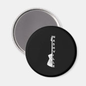 Nashville Guitar Country Music Lovers Gifts Magneet (Voorkant / Achterkant)