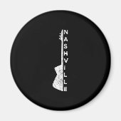 Nashville Guitar Country Music Lovers Gifts Magneet (Voorkant)