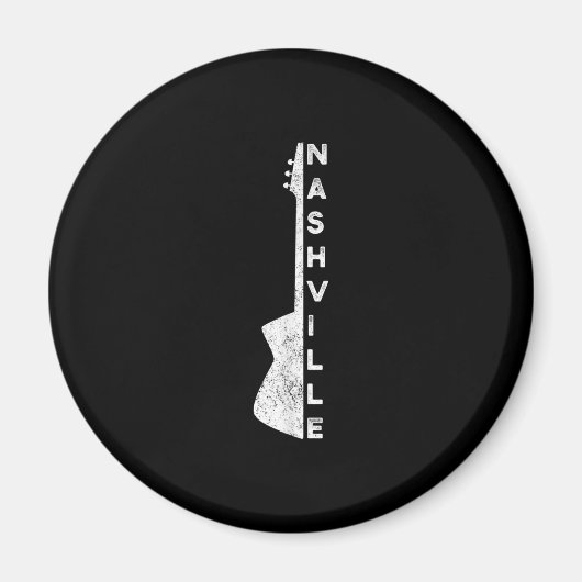 Nashville Guitar Country Music Lovers Gifts Magneet (Voorkant)