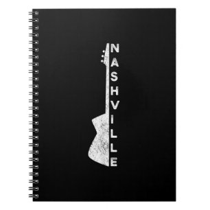 Nashville Guitar Country Music Lovers Gifts Notitieboek