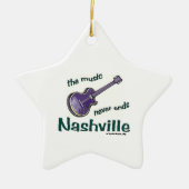 Nashville Guitar Keramisch Ornament (Voorkant)