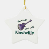 Nashville Guitar Keramisch Ornament (Achterkant)