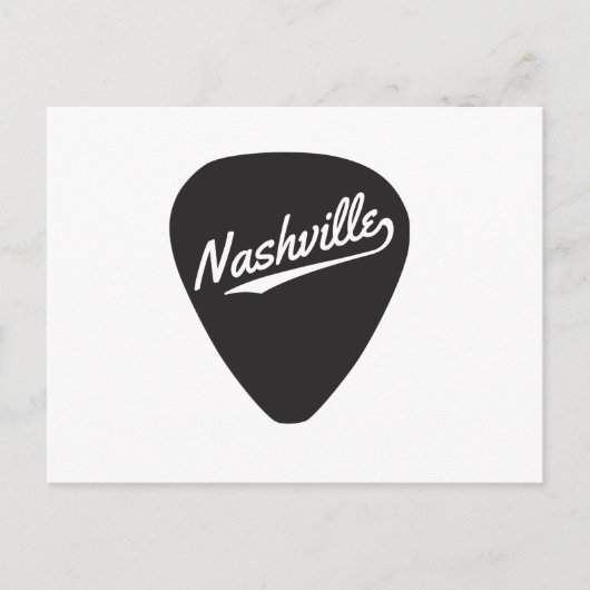 Nashville Guitar Pick Briefkaart (Voorkant)