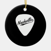 Nashville Guitar Pick Keramisch Ornament (Voorkant)
