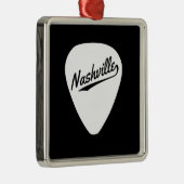 Nashville Guitar Pick Metalen Ornament (Rechts)