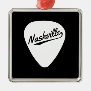 Nashville Guitar Pick Metalen Ornament