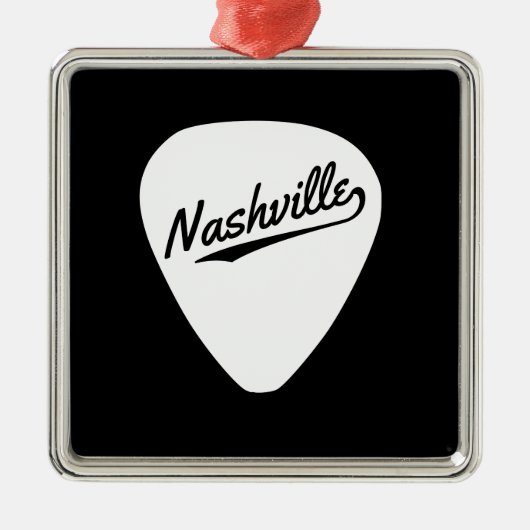 Nashville Guitar Pick Metalen Ornament (Voorkant)