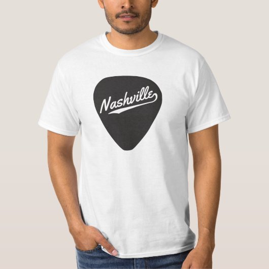 Nashville Guitar Pick T-shirt (Voorkant)