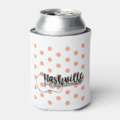 Nashville guitar polka dot design blikjeskoeler (Blikje Voorkant)