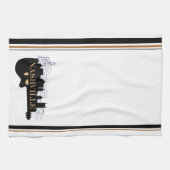 Nashville Guitar Skyline Kitchen Towel 16 x 24 inc Theedoek (Horizontaal)