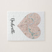 Nashville Heart Map Legpuzzel (Horizontaal)