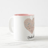 Nashville Heart Map Tweekleurige Koffiemok (Voorkant links)