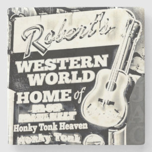 NASHVILLE HONKY TONK STENEN ONDERZETTER