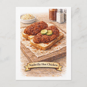 Nashville Hot Chicken (Amerikaanse Eetserie) Briefkaart