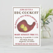 Nashville Hot Chicken BBQ Barbecue Cookoff Kaart (Staand voorkant)