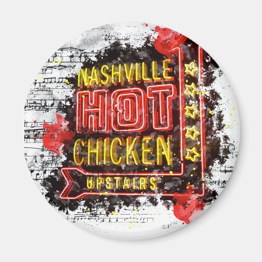 Nashville Hot Chicken Magneet (Voorkant)