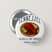 Nashville Hot Chicken Ronde Button 5,7 Cm (Voorkant /achterkant)