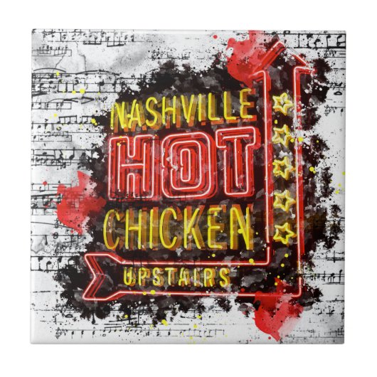 Nashville Hot Chicken Tegeltje (Voorkant)