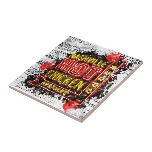 Nashville Hot Chicken Tegeltje (Zijkant)
