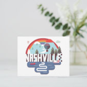 Nashville in design briefkaart (Staand voorkant)