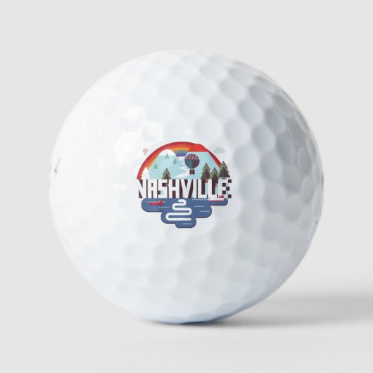 Nashville in design golfballen (Voorkant)