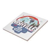 Nashville in design tegeltje (Zijkant)