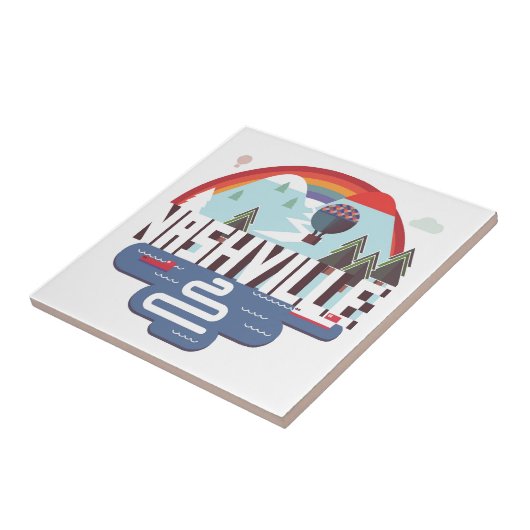 Nashville in design tegeltje (Zijkant)