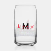 Nashville in graffiti met monogram blikvorm glas (Achterkant)