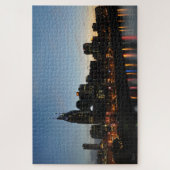 Nashville in het centrum, TN Over Zoekrivier - Puz Legpuzzel (Verticaal)