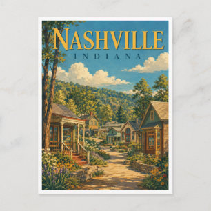 Nashville Indiana Artist Village GeoSaga Briefkaart