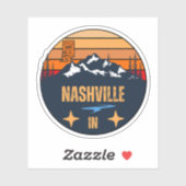 Nashville, Indiana Sticker (Vel)