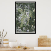 Nashville Intl Airport Tennessee Satellite Map Poster (Keuken)