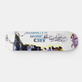 Nashville is Music City Skateboard (Horizontaal)