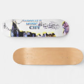 Nashville is Music City Skateboard (Horizontaal)