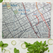 NASHVILLE kaart Theedoek (Gevouwen)