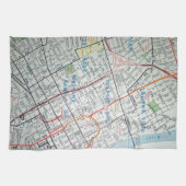 NASHVILLE kaart Theedoek (Horizontaal)