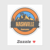 Nashville, Kansas Sticker (Vel)