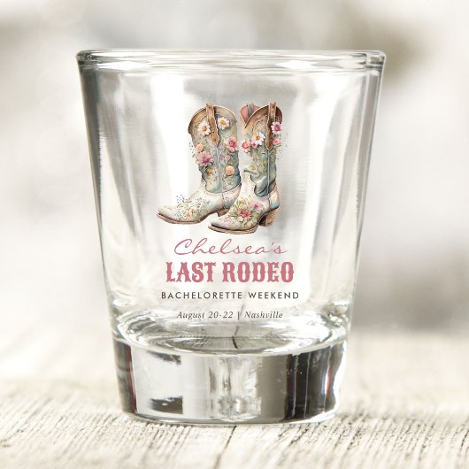Nashville Laatste Rodeo Boots Bachelorette Party Shot Glas