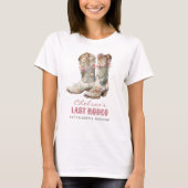 Nashville Laatste Rodeo Boots Bachelorette Party T-shirt (Voorkant)