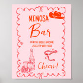 Nashville Laatste Rodeo Mimosa Bar Tafelbord Poster (Voorkant)