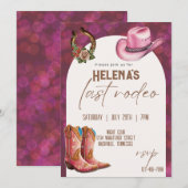 Nashville Laatste Rodeo vrijgezellenfeest Kaart (Voorkant / Achterkant)