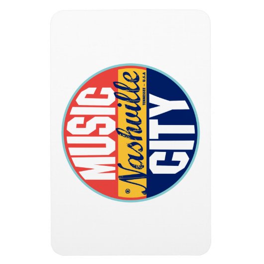 Nashville  Label Magneet (Verticaal)