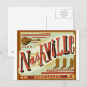 Nashville, landthema briefkaart (Voorkant / Achterkant)