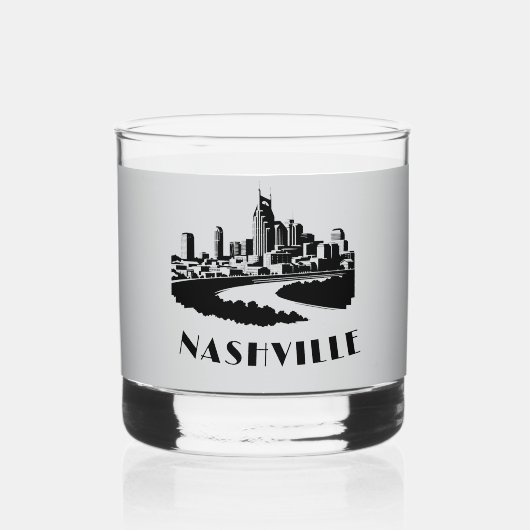 Nashville Liquor Bourbon Feest Whiskey Glas (Voorkant)