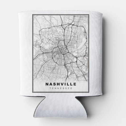 Nashville Map Blikjeskoeler (Achterkant)